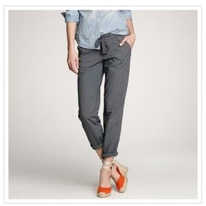 J Crew City Fit Day Tripper Pants Sz 0 Gray